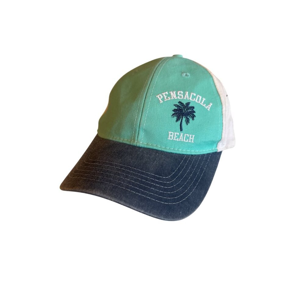 Pensacola Beach Florida Embroidered Hat Marco Destin Cotton Blend Adjustable Cap
